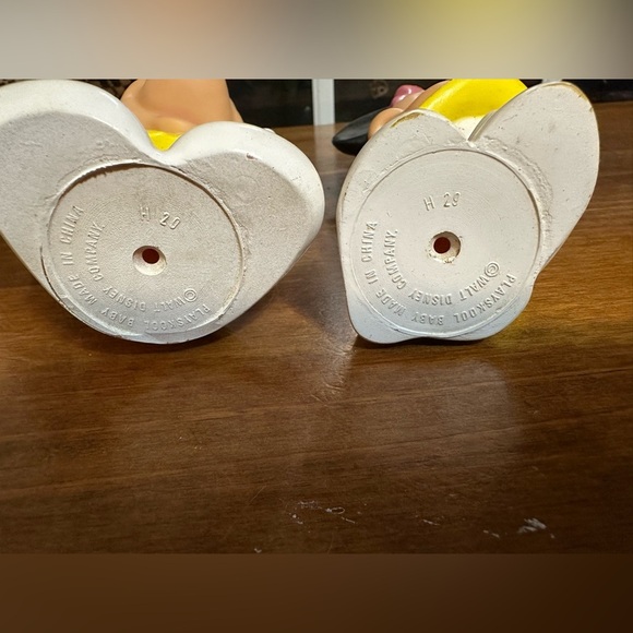 Vintage Playskool Baby Walt Disney Mickey Mouse & Minnie Rubber Figure Toy - Picture 5 of 6